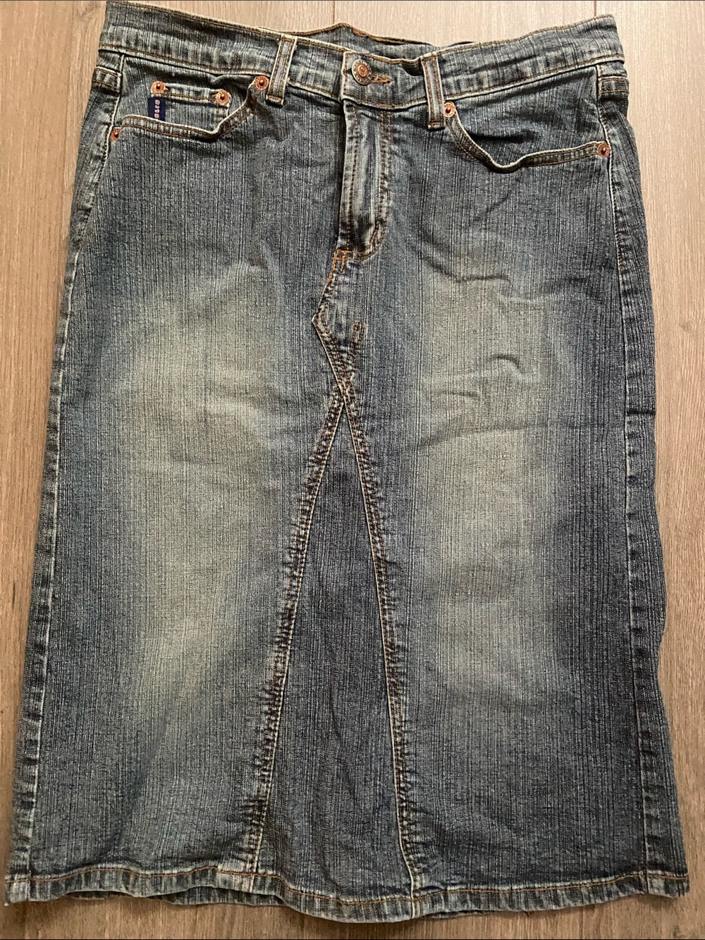 VINTAGE Y2K PENCIL JEAN SKIRT